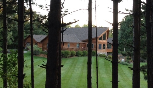 LOG BEAR DEN near SJU, CSB & Wobegon Trail. Relaxing. Romantic. Refined. Rustic.