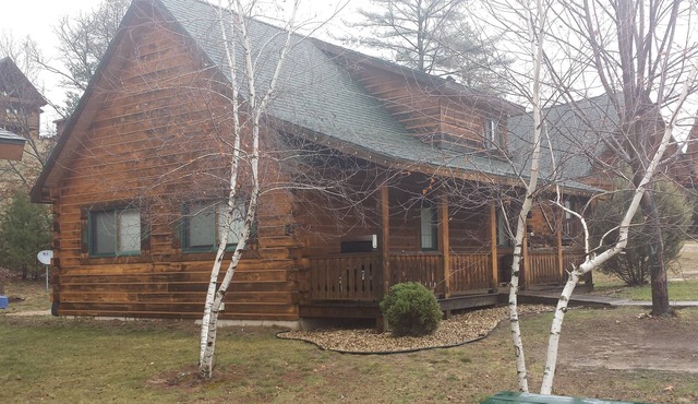 Log cabin 1 next to Three Bears and Jellystone. UTV rentals from May-October.