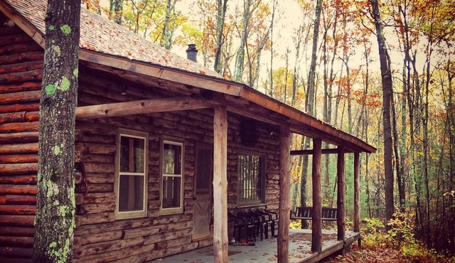 Log Cabin in the Woods with a Rustic Vibe