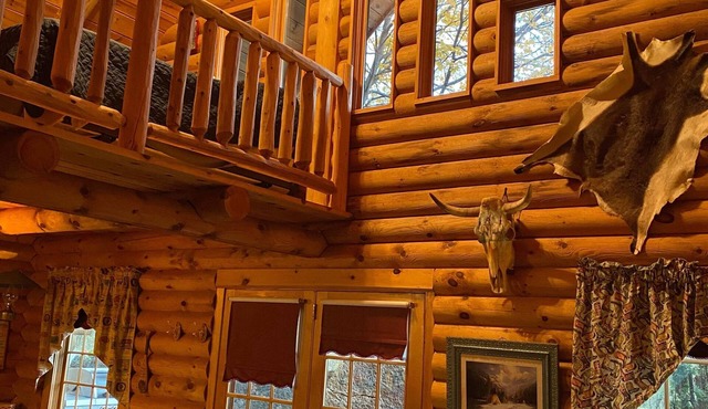 Log Cabin next to the Mississippi River