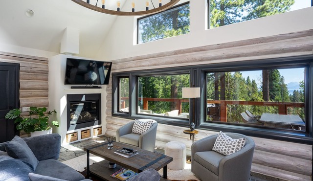 Log Cabin Offers Peek of Lake, Perfect Escape in Tahoe City
