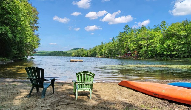 Log Cabin on 30 acres on Kelm Pond