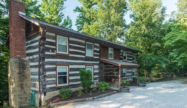 Log Cabin on 5 Acres | Hot Tub, Game Room & Near Nashville 2BR, 2 BA