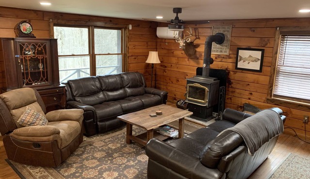 Log Cabin on 63 Acres: Minutes to Salmon River, ATV & Snowmobile Trails