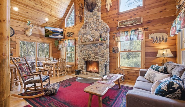 Log Cabin on Kelm Lake on 30acres ADK style