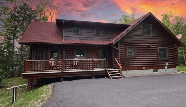 Log Cabin on Lake on 3 Acres of Total Seclusion