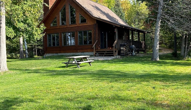 Log Cabin on Private Lakefront - Thunder Lake