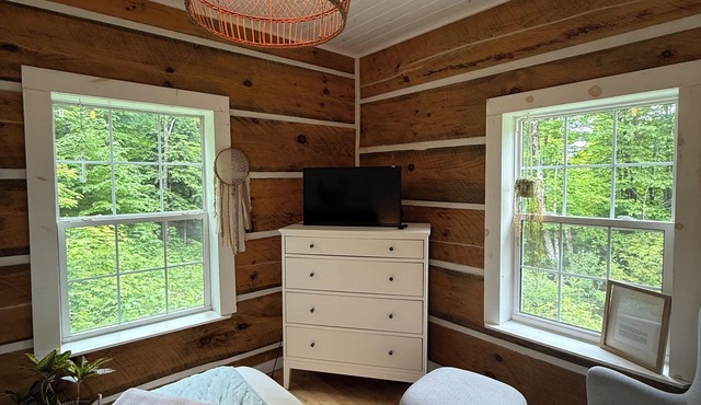 Log cabin on the hill