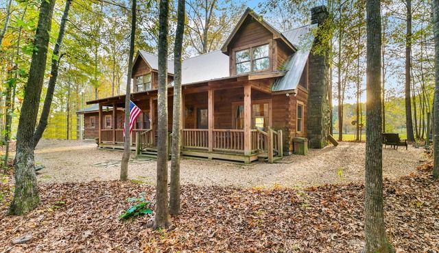 Log Cabin On The Lake