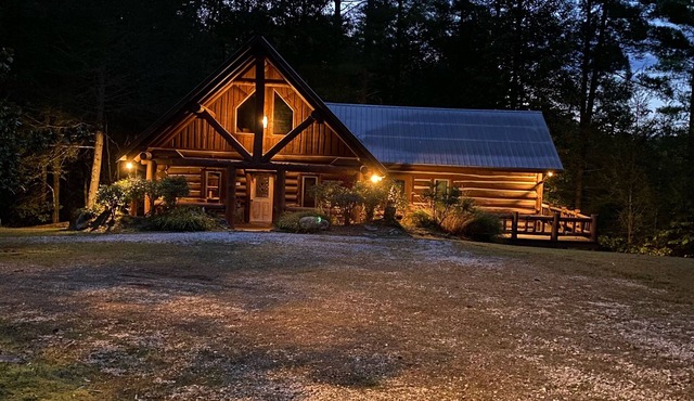 Log Cabin On The Rocks