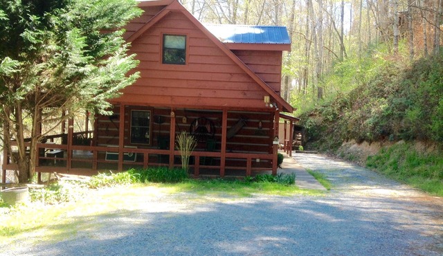 Log Cabin on the Toccoa River Northeast Georgia Mountains