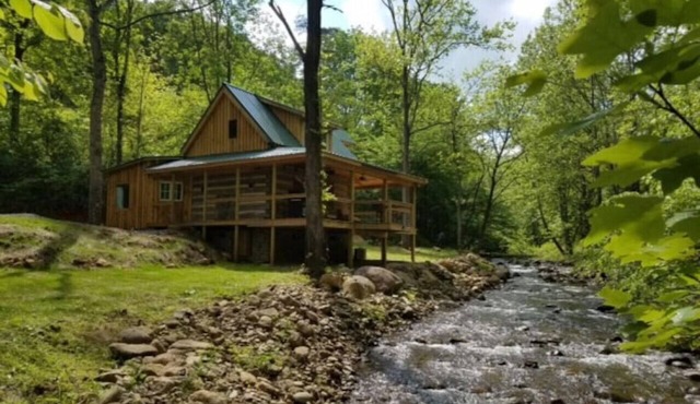 Log Cabin on the River
