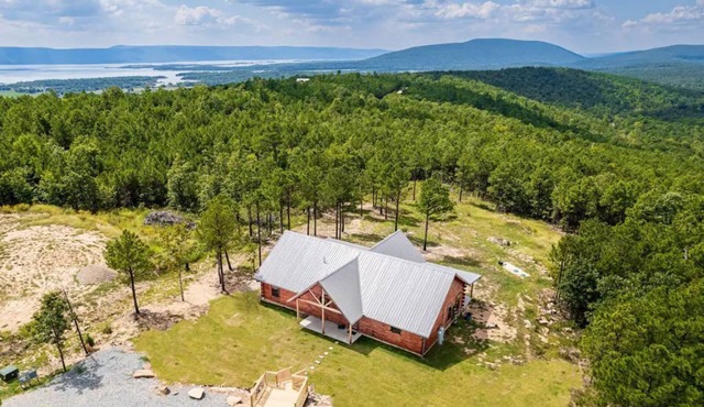 Log Cabin with Million Dollar View! “The Time Out” Secluded property