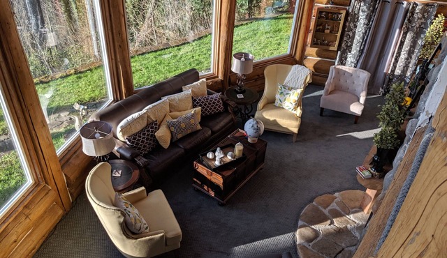 Log Home With A View