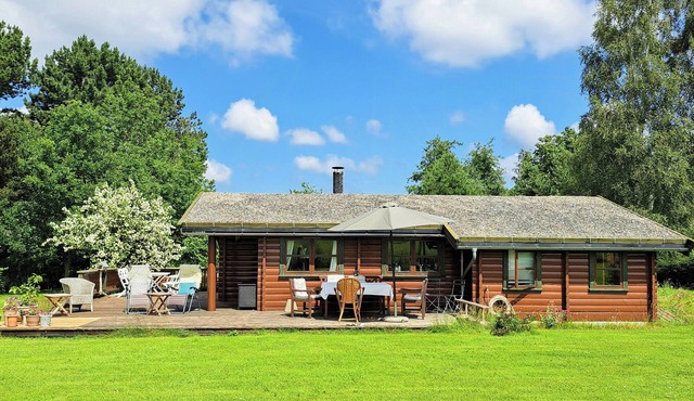 Log house near Kisserup with vintage charm