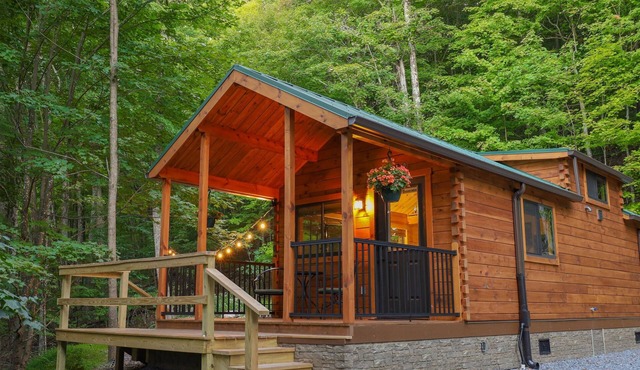 LogCabin w/hot tub l borders Mon. National Forest