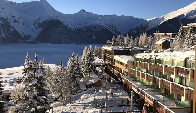 Logement 6 Pers sur les Pistes de Skis vue Panoramique