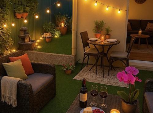 Logement entier chambre+salon + jardin & terrasse