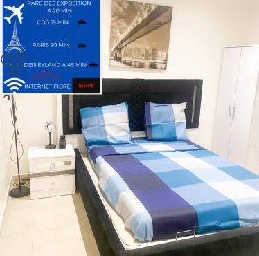 Logement F2 entier calme à 20 mins de paris , Stade 2 France, Aéro CDG, Parc des expositions, Disneyland Paris,Futuroscope, Tour Eiffel