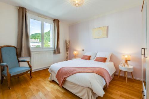 Logement pour Professionnel, 3 chambres, 6 pers, Parking, Jardin & Wi-Fi