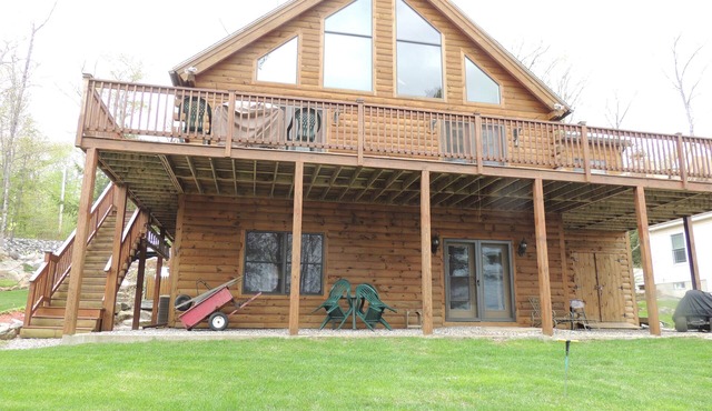 long lake sandy entrance private dock on mast cove.