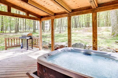 Long Pond Log Cabin with Hot Tub Soaks and Outdoor Fun