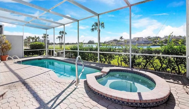 Longboat Key Oasis, golf course water views, pool, hottub