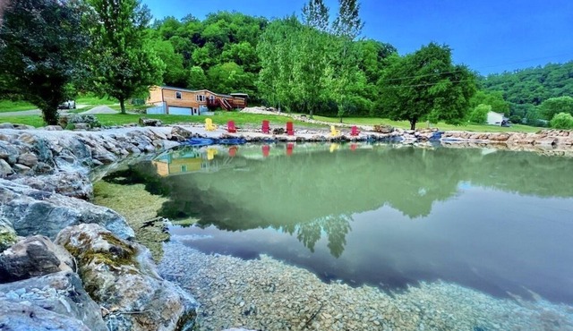 Longview Lodge w/ Swimming Pond, Waterfalls, and Hot Tub