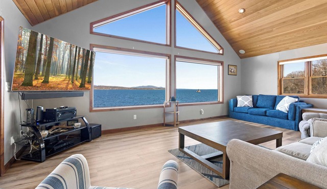 Lookout on Waters Edge; Oceanfront home in Owls Head