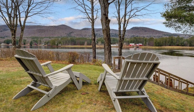 Loon Watch. Private Adirondack Lakefront house on Lake Algonquin in Wells, NY
