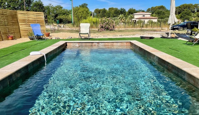 Lorgues: 3-BR house, private pool, A/C & fiber Wi-Fi