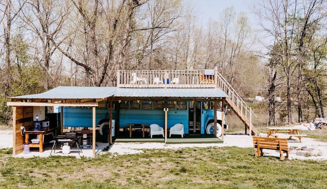 Lost Hill Lake Blue Sky Bus