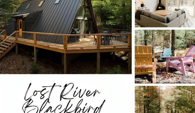 Lost River Blackbird A-Frame Cabin: hot tub + wifi