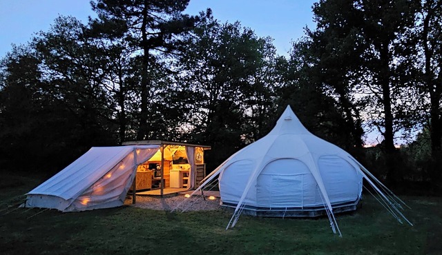 Lotus Belle Tipi – Nature escape at Le Ranch Camping & Glamping