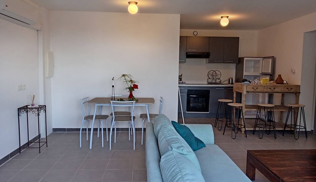 Loue Grand F3 climatisé Haute Corse, 2 grandes chambres