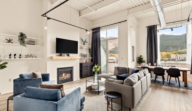 Lounging in the Lofts | Renovated, A/C, Fireplace!