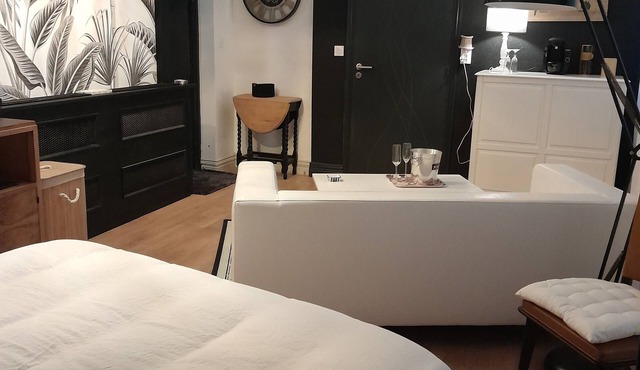 Love-room Avec Jacuzzi Intérieur et Patio à 15 mn des Plages