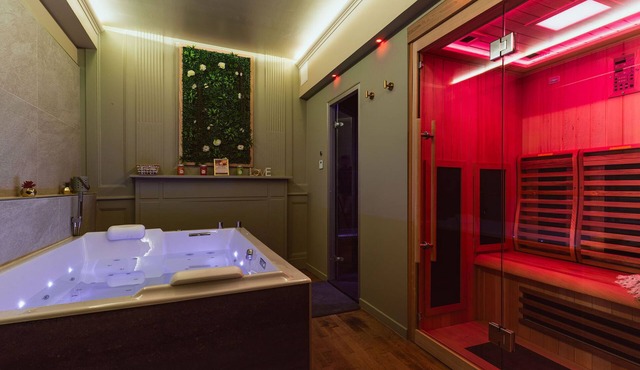 Love room with secret room and wellness area