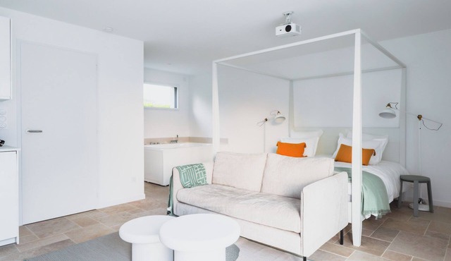 Lovely Agathe suite with air conditioning, balneo and pool.