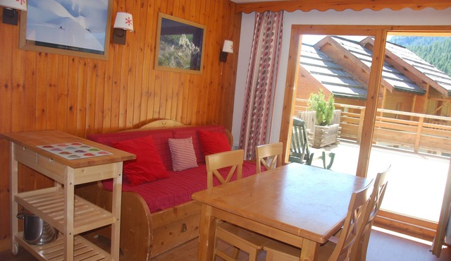 Lovely apartment with large terrace and direct access to the slopes