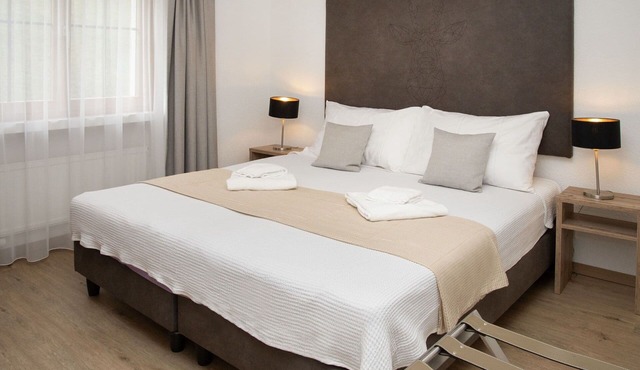Lovely apartment for 6 people with WIFI, pool, TV, balcony and panoramic view