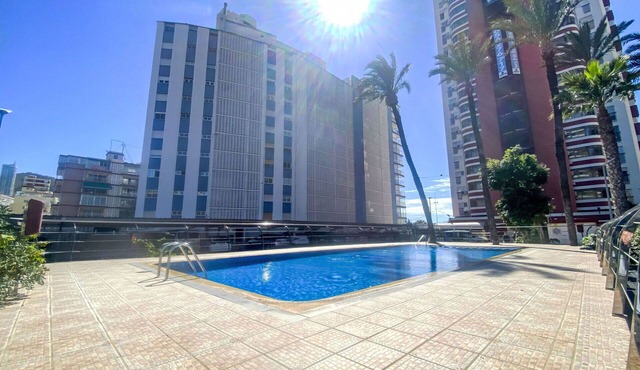 Lovely apartment for 3 people with A/C, pool and TV