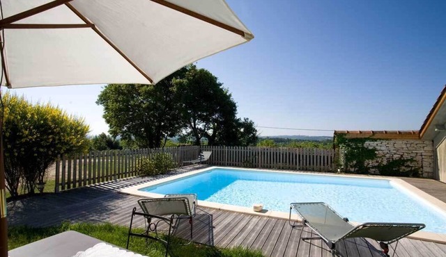 Lovely barn conversion with private heated pool, terrace and garden