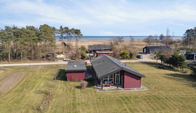 Lovely bright house near the beach in nature.