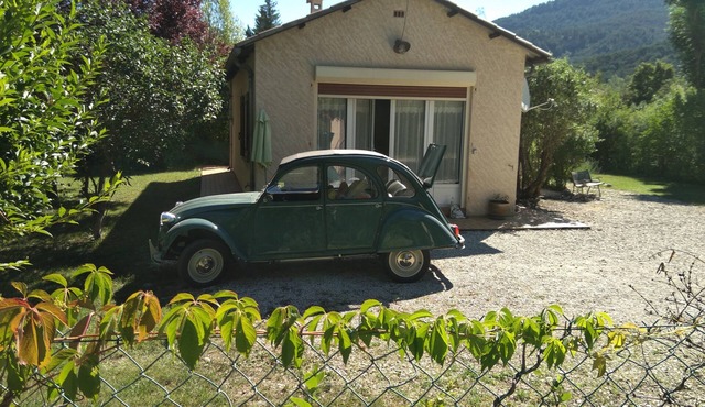 Lovely cottage has the entrance to the Verdon Gorges