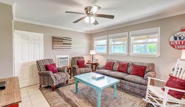 Lovely dog-friendly waterfront home with firepit, grill, balcony, & washer/dryer