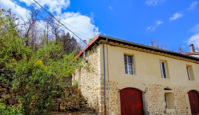Lovely home in St Julien du Gua with house a panoramic view