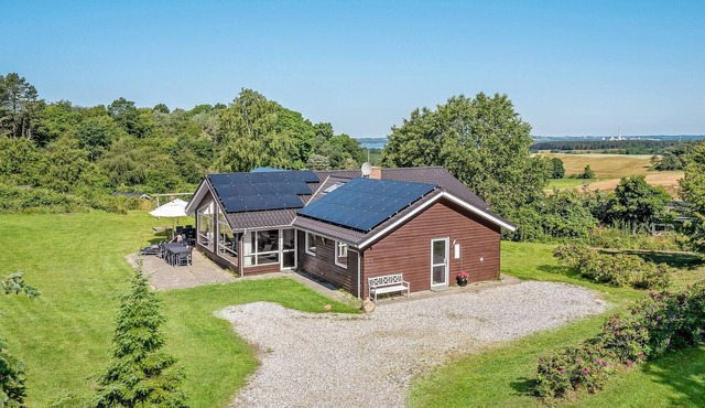 Lovely home in Knebel with sauna