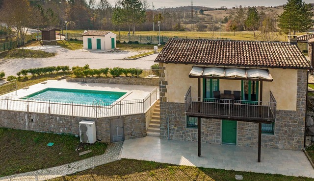 Lovely home in Trviz with swimming pool