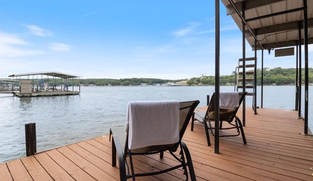 Lovely lakefront oasis with dock, swim deck, patio, W/D, & amazing water views